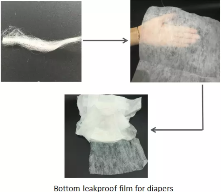fiber for making diaper